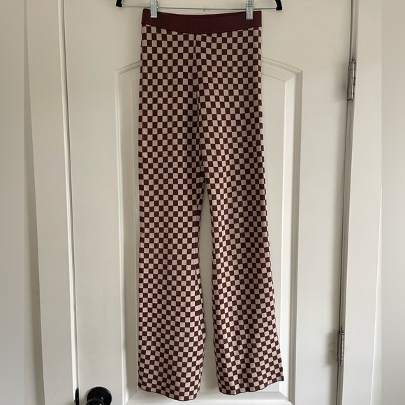 Emory Park Knit Checkered Pant - S - Picture 1 of 5